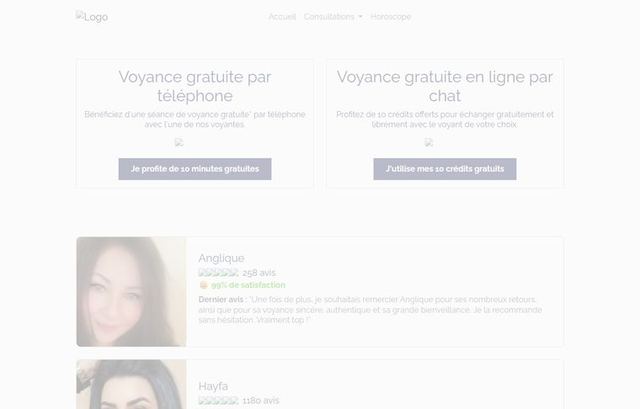 Page d'accueil de consultationvoyance-france.fr