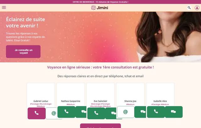 Page d'accueil de jimini.fr