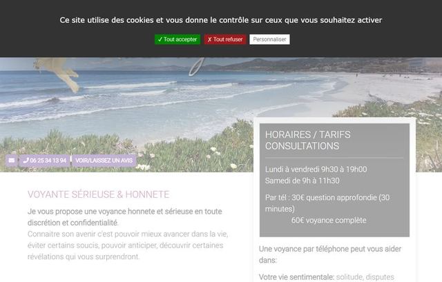 Page d'accueil de marie-voyante.com