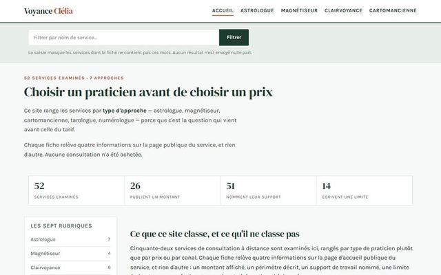 Page d'accueil de voyance-clelia.fr
