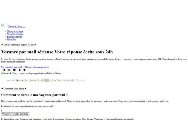 Page d'accueil de yannick-haury.fr